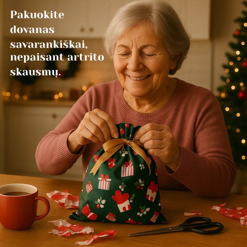 Dovanų maišeliai pakeičiantis pakavimą iš kančios į kelių minučių pramogą